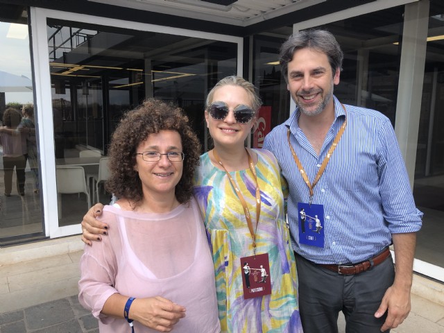 Raffaella Spizzichino, Carolina Crescentini e Carlo Dutto - TAORMINA 2019
